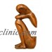 12" Wooden Abstract Sculpture Statue Hand Carved "Resting Man" Art Gift Decor   173257851279